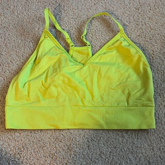 PINK Victoria's Secret Other - Solid lime green Victoria’s Secret pink sport sports bra xl